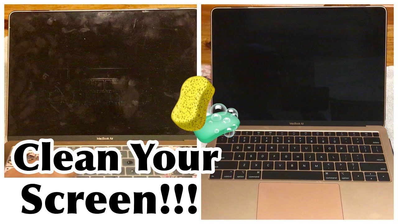 HOW TO CLEAN A MACBOOK AIR LAPTOP SCREEN AND KEYBOARD 👩🏽&zwj;💻