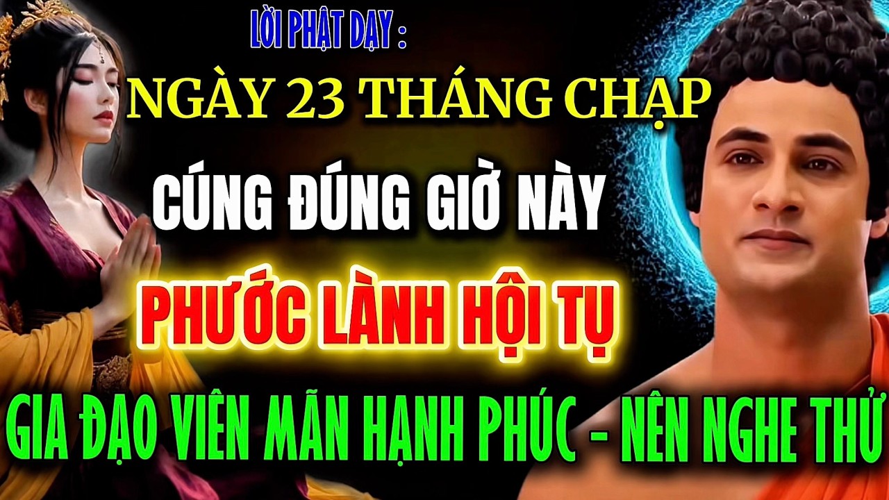 Lời Phật Dạy:Ngày 23 Tháng Chạp Cúng Đúng Giờ Lành, Phúc Lành Hội Tụ, Gia Đạo Viên Mãn An Vui Cả Năm