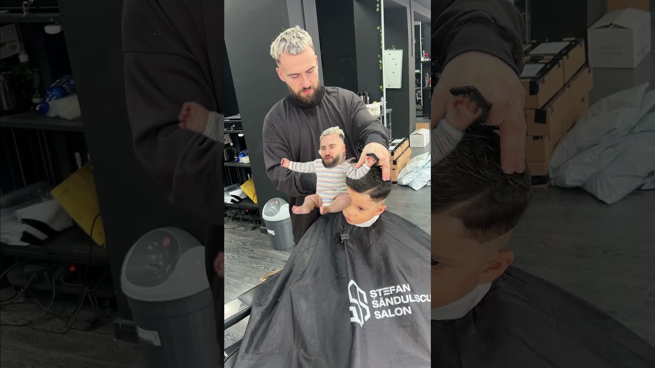 Tuns fresh pentru micuțul nostru client ! #barber #frizerie #fyp
