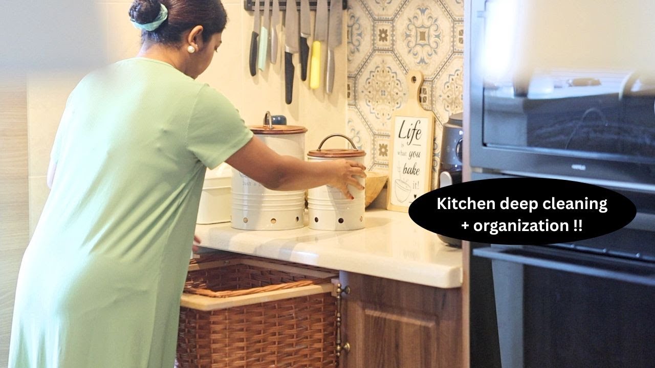 Kitchen deep cleaning & organization| Pantry re-stock, kitchen decor, Cooking healthy veg recipes