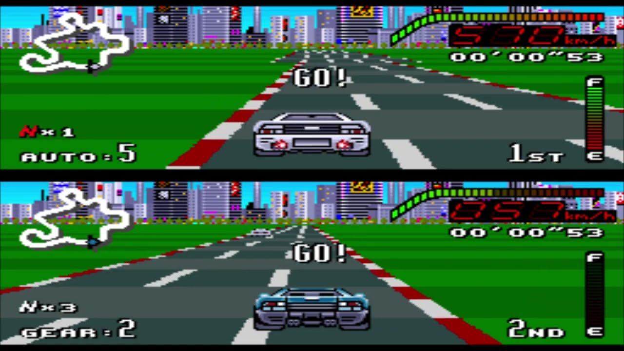 Top Gear SNES - Enrolador Lateral (Branco) Completo