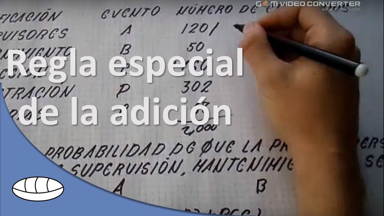Regla especial de la adición