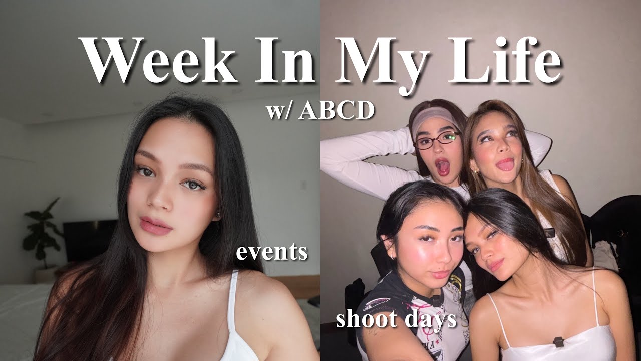 WEEK IN MY LIFE | busy days, ABCD shoot & events