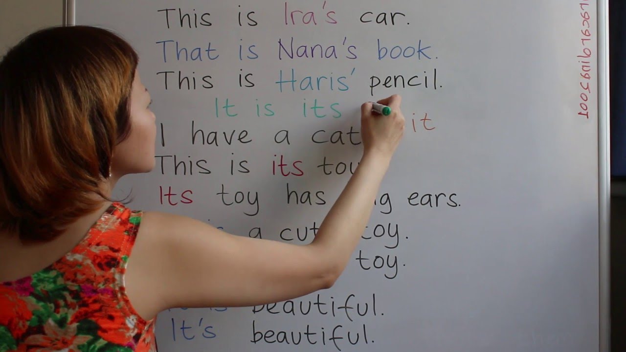 BELAJAR BAHASA INGGRIS #11 ITS vs IT'S / IT IS