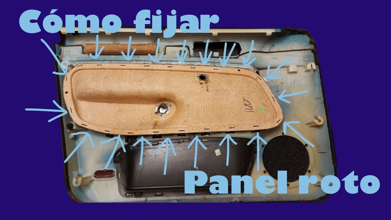 COMO FIJAR  PANEL ROTO DE PUERTA  DE TU AUTO