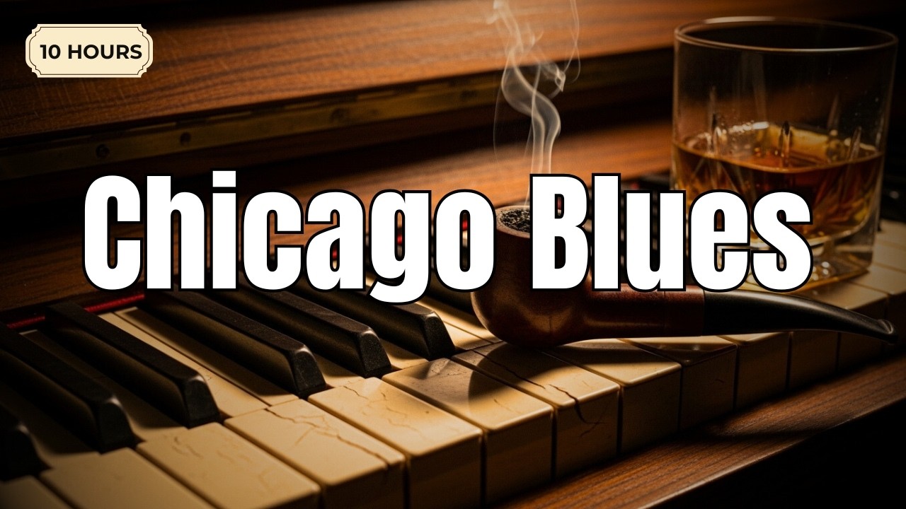 The City That Sings: 10 Hours of Gritty Chicago Blues (Guitar & Saxophone)