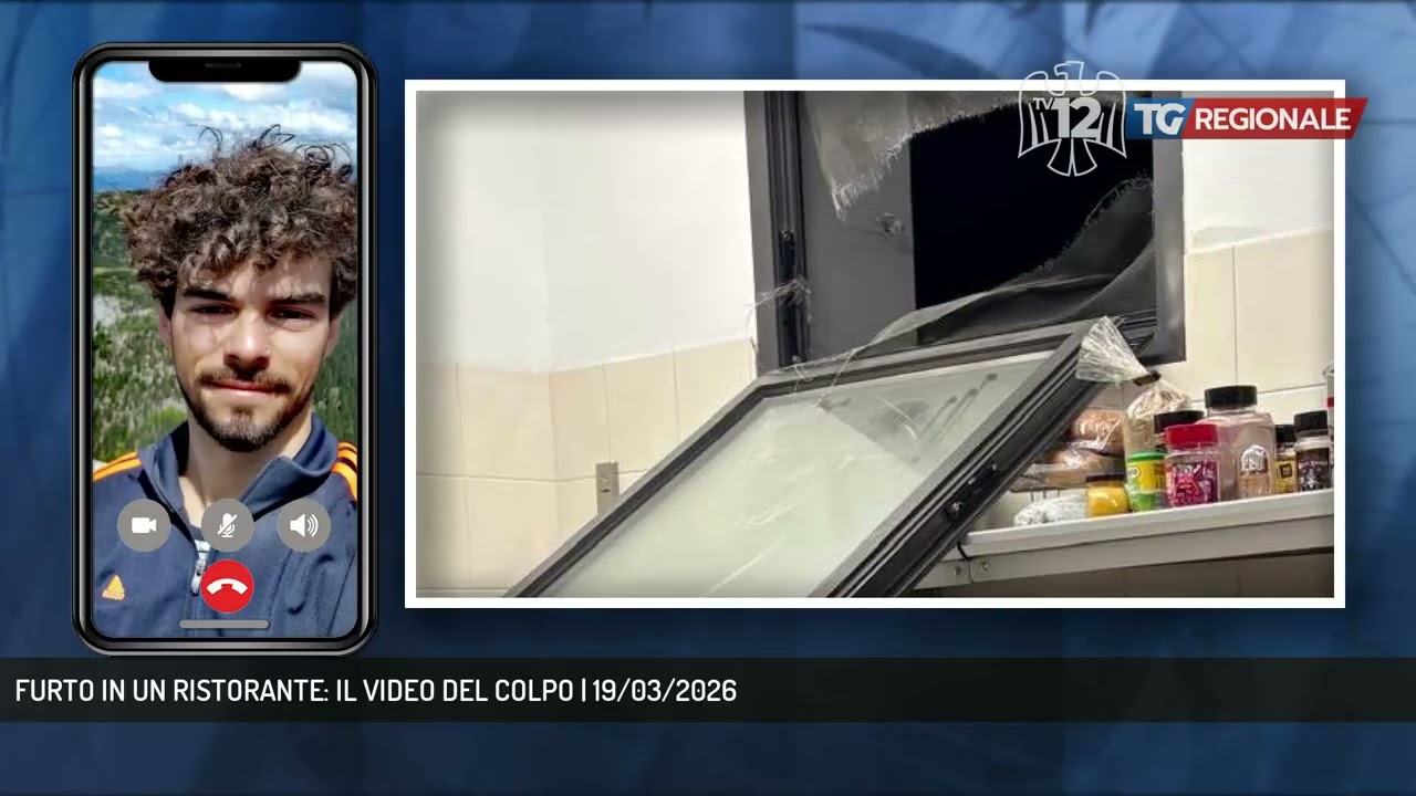 FURTO IN UN RISTORANTE: IL VIDEO DEL COLPO | 19/03/2026