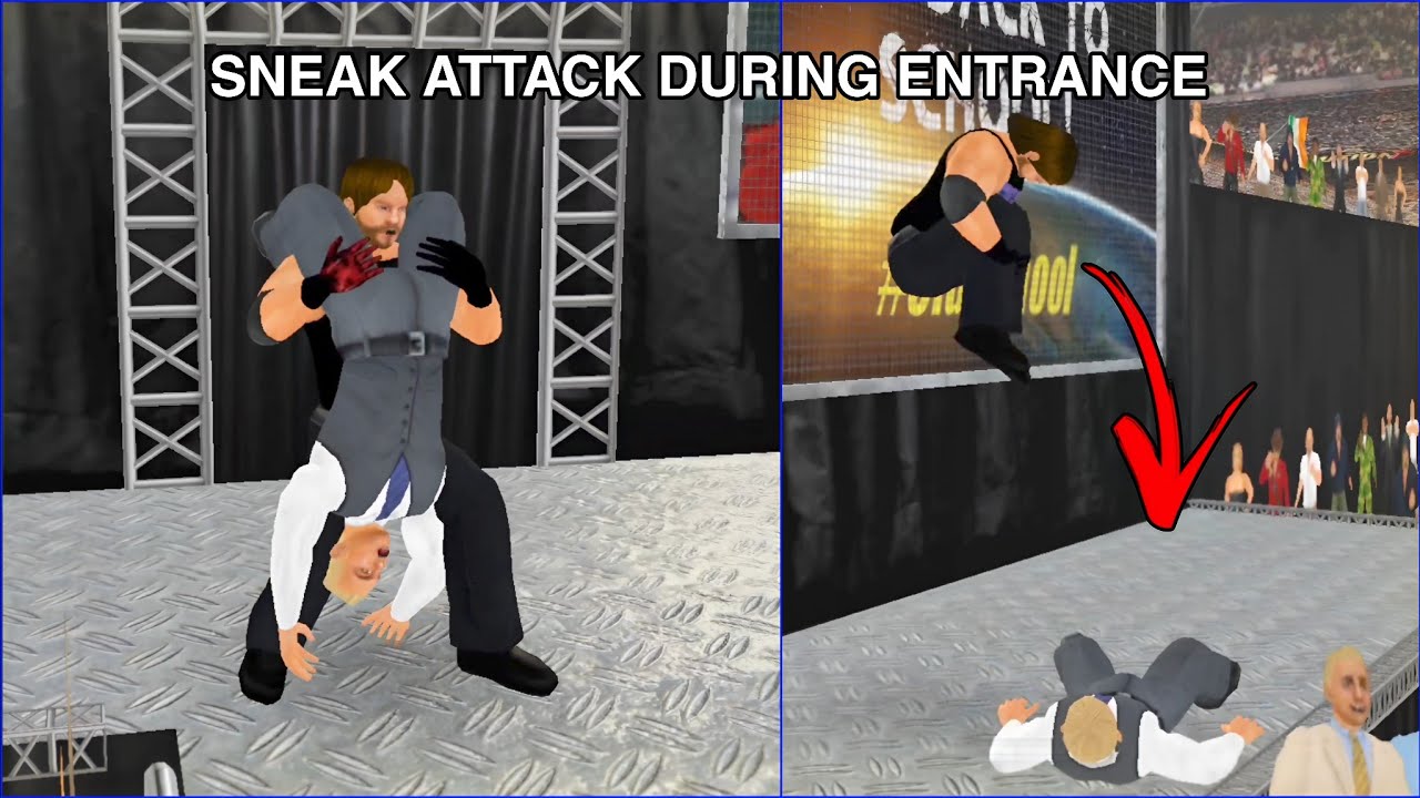 Aj Styles sneak attacks on Cody Rhodes before his Entrance | Wrestling Empire