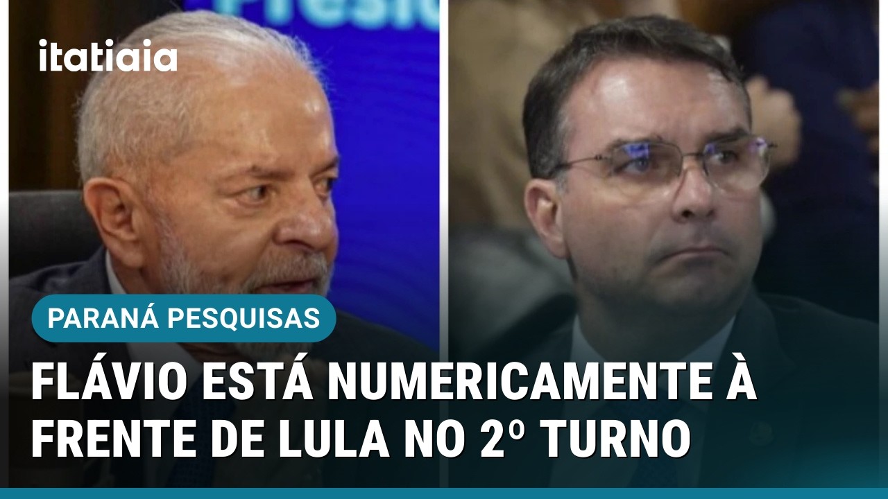 PARANÁ PESQUISAS: FLÁVIO BOLSONARO ESTÁ NUMERICAMENTE À FRENTE DE LULA NO 2º TURNO