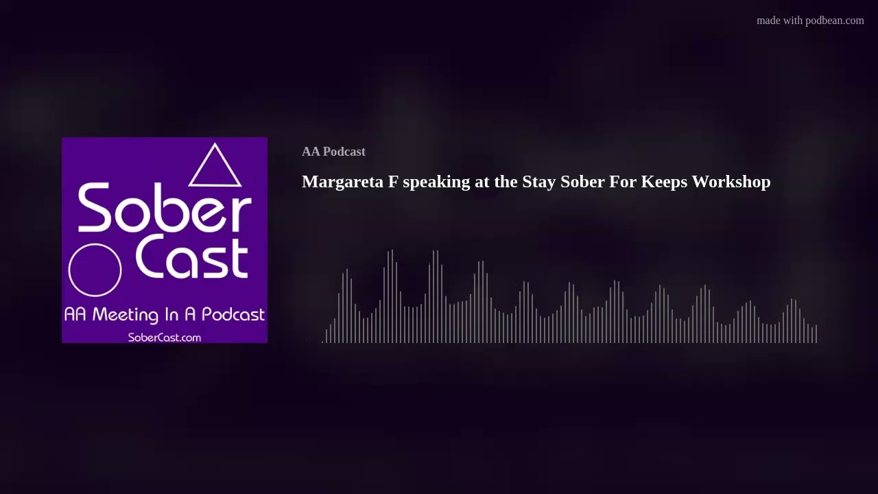 Margareta F speaking at the Stay Sober For Keeps Workshop