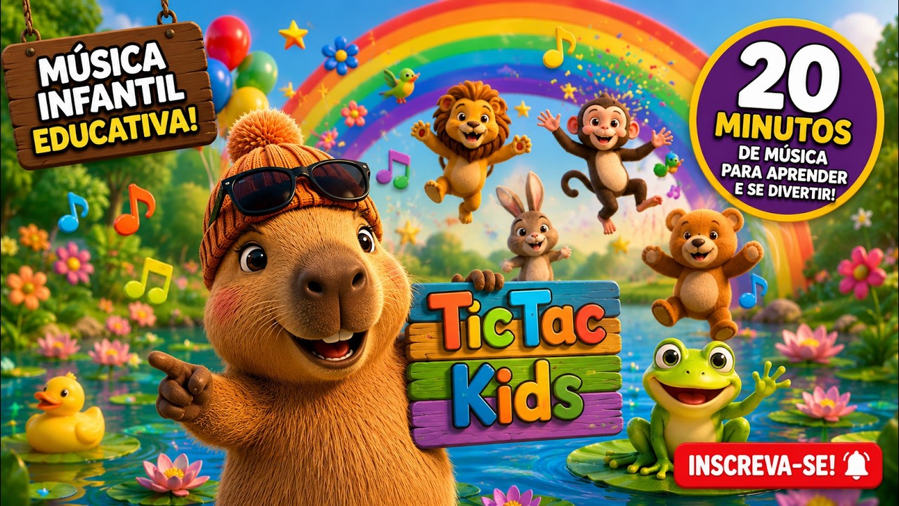 As Melhores Músicas Infantis Educativas 🎶 | Cante e Aprenda com Amor, Cores e Diversão! 🌈🐶🍎