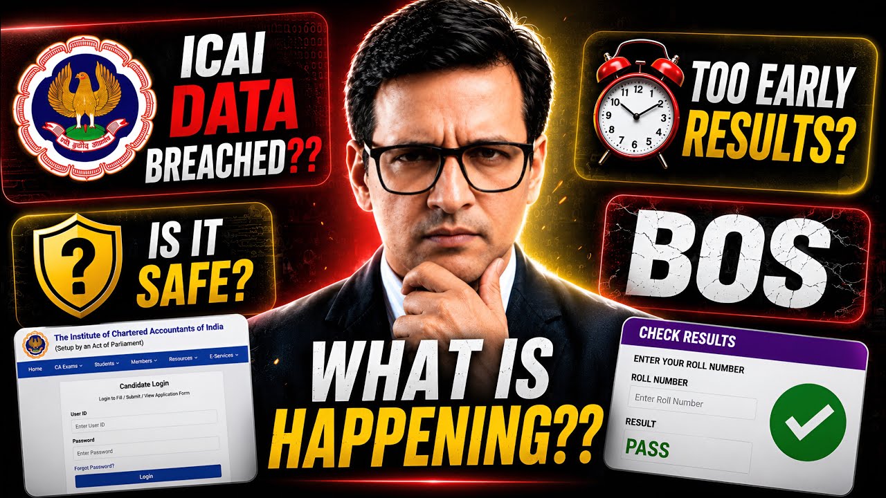 🚨 ICAI Hacked? BOS Portal Hacked? Will It Affect Results? Explained