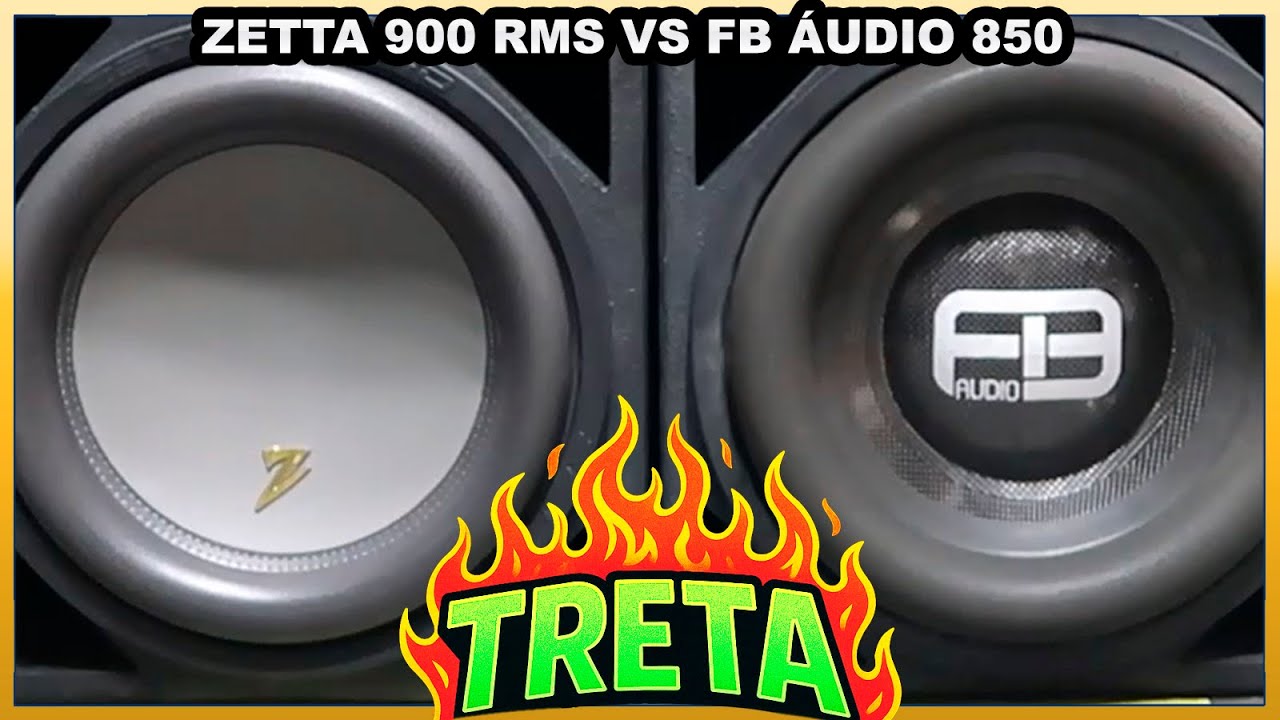 Subwoofer Zetta 900 vs FB AUDIO 850 RMS 12 Pol TRETA!
