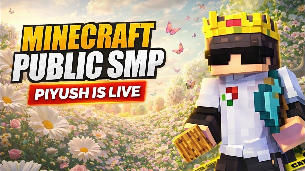 🏆 24/7 Minecraft Public SMP LIVE 🔥 | Java + PE | Join Fast 🚀 | Road to 100K