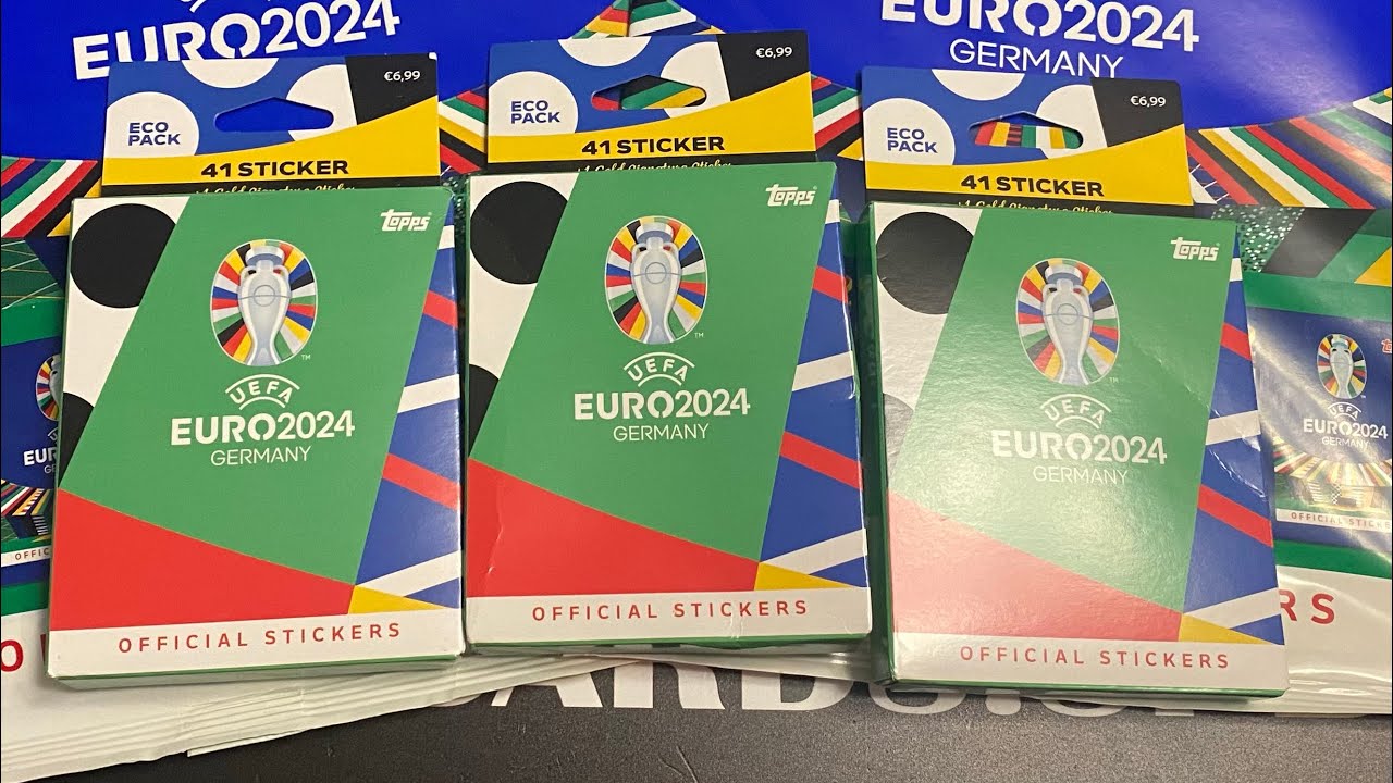 Topps Opening 3 Eco Pack stickers EURO 2024
