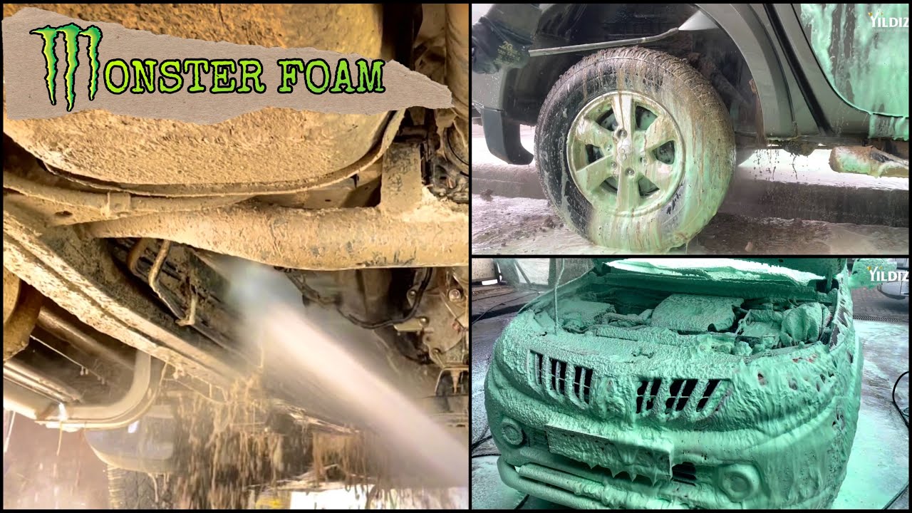 Внедорожный джип 4x4 в БЕЗУМНОЙ ГРЯЗИ! MONSTER Foam Power 💪 Deep Clean 