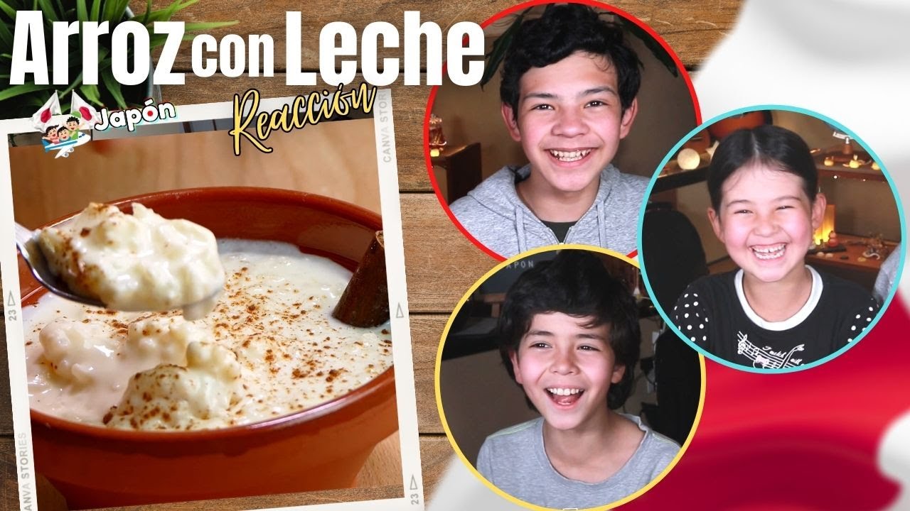 Niños Japoneses Prueban el ARROZ CON LECHE!