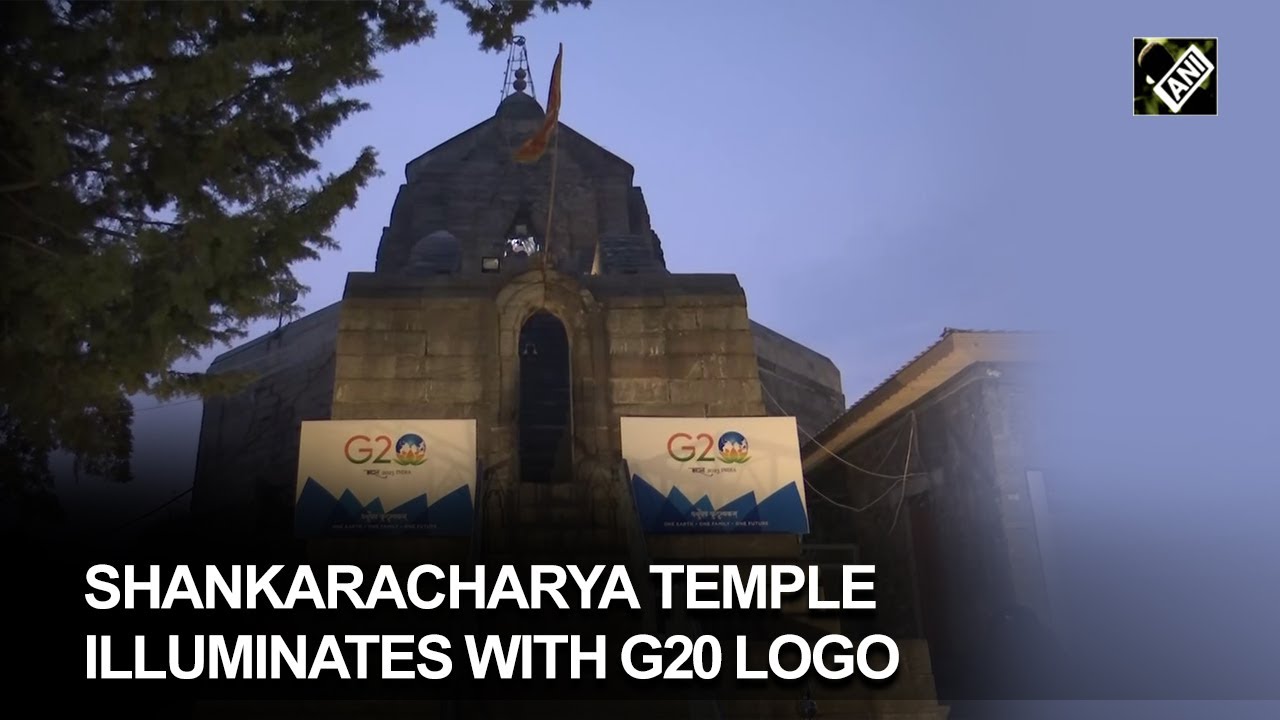 India’s G20 Presidency: Srinagar’s iconic Shankaracharya Temple illuminates with G20 logo