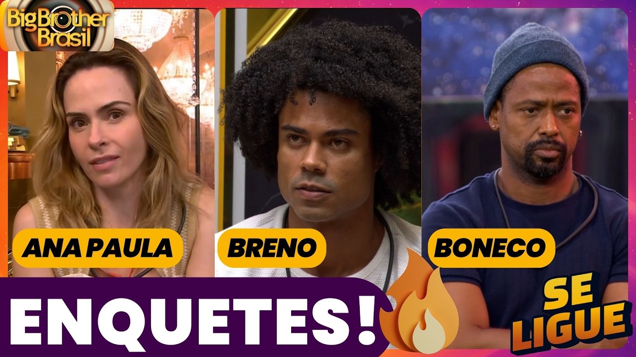BBB 26 💣 Parcial das ENQUETES ATUALIZADAS! Ana Paula, Breno ou Boneco quem sai nesse Paredão?