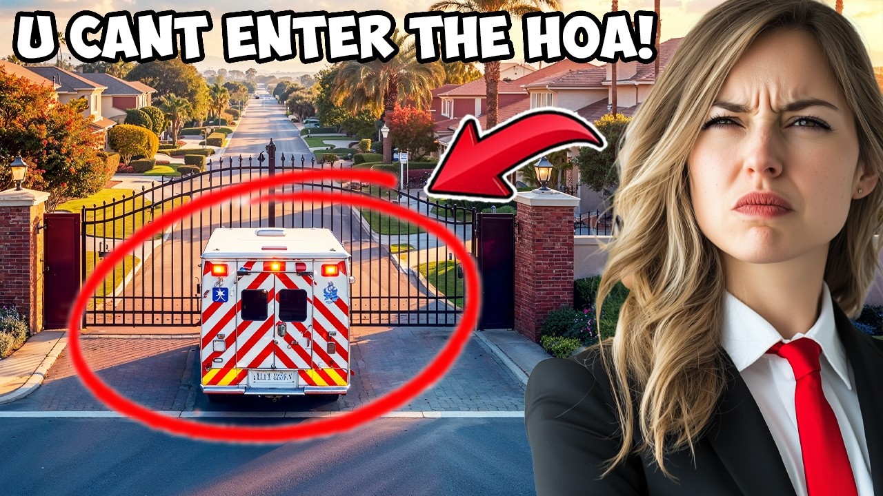 HOA Karen Blocks Ambulance From Coming To My House, Locks Gate!