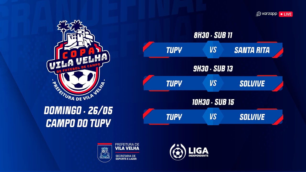 É FINAL!  Copa Vila Velha de Futebol Infantil - AO VIVO