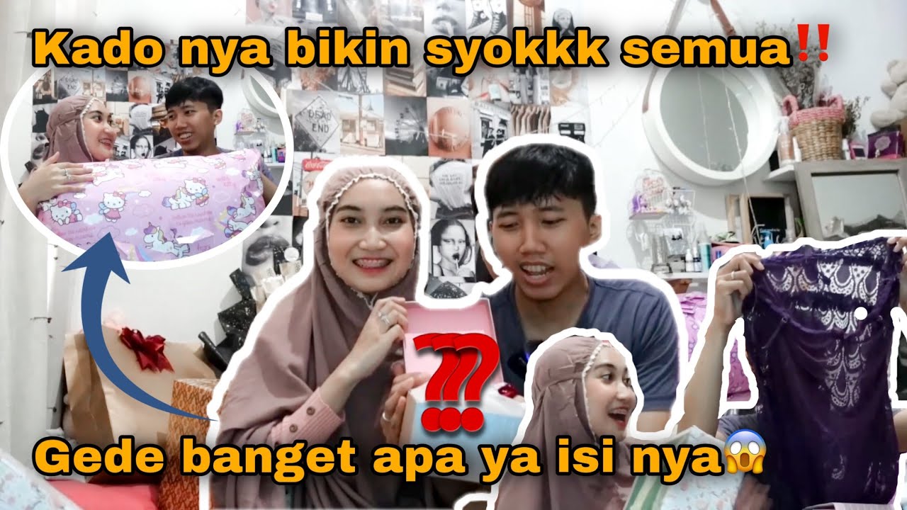 Unboxing kado pernikahan dira & awan || Adira Sahara