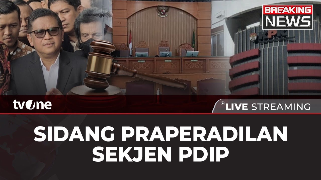[BREAKING NEWS] Sidang Praperadilan Sekjen PDIP Hasto Kristiyanto | tvOne