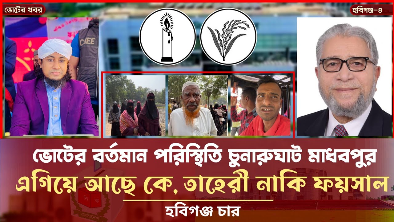 ভোটের বর্তমান পরিস্থিতি চুনারুঘাট মাধবপুর - এগিয়ে আছে কে তাহেরী নাকি ফয়সাল Taheri News l Election