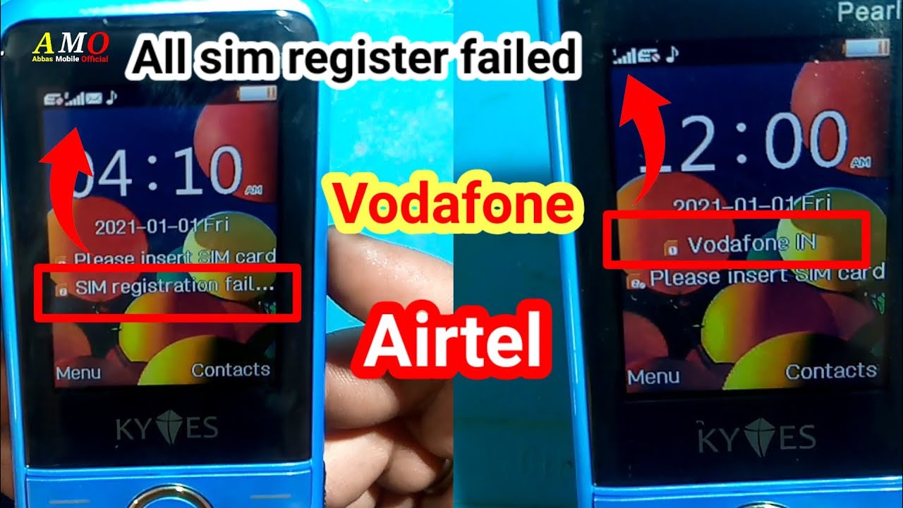 Sim registration failed | Keypad phone Sim registration failed | Button Mobile Sim register failed