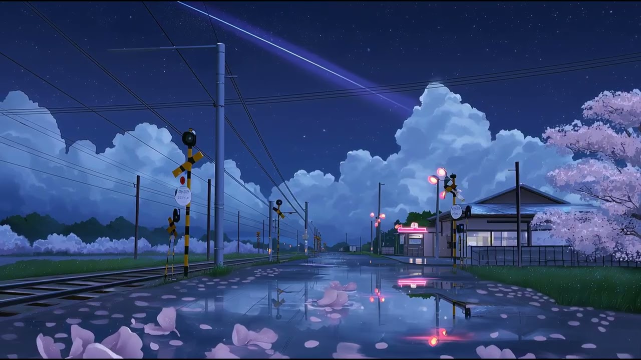 Petals on Wet Rails | Spring Rain Lofi Mix