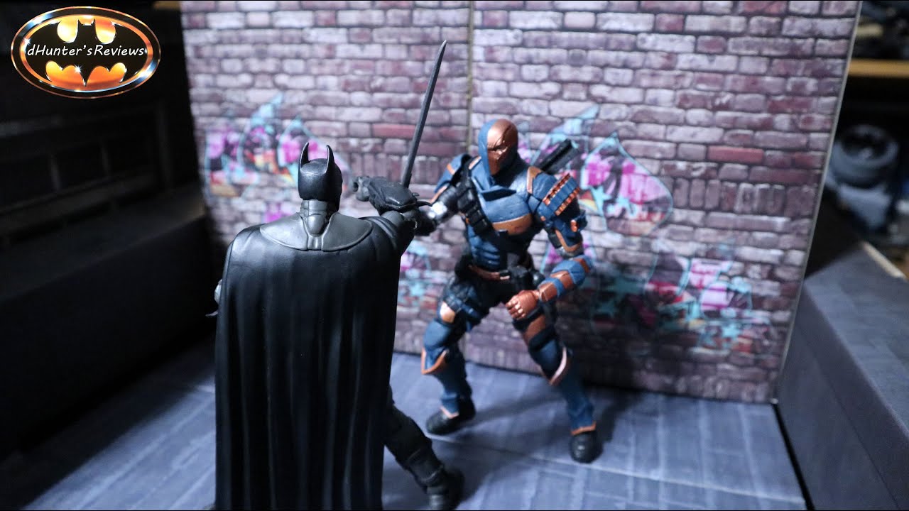 McFarlane DC Multiverse Arkham Origins Deathstroke Action Figure Review & Comparison