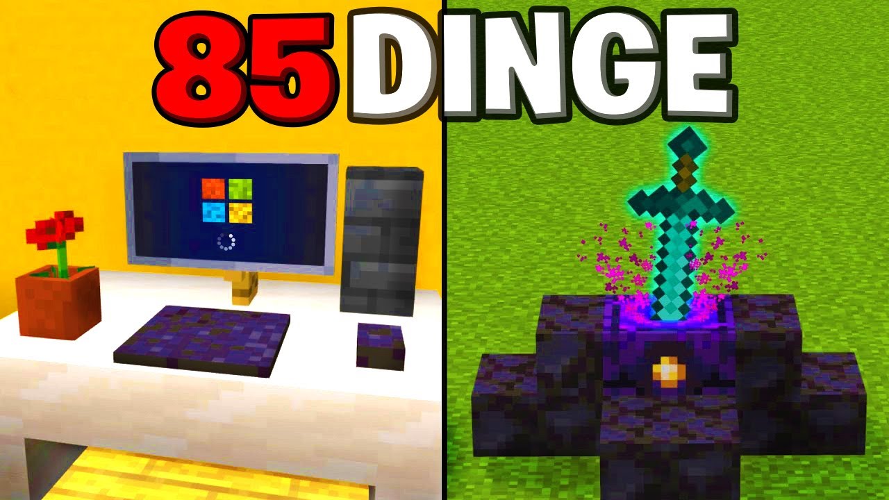 85 DINGE in MINECRAFT die du wirklich BAUEN kannst!