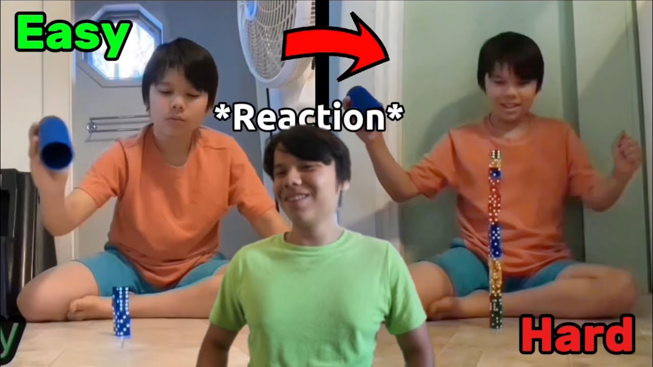 REACTING to my OLD Trick Shot Videos - Episode 9: Easy to Hard Trick Shots