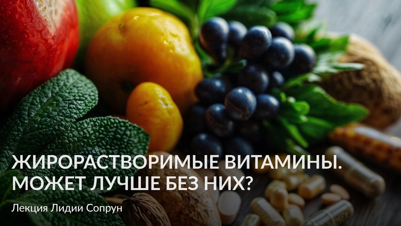 Жирорастворимые витамины  Может лучше без них? – Лекция Лидии Сопрун