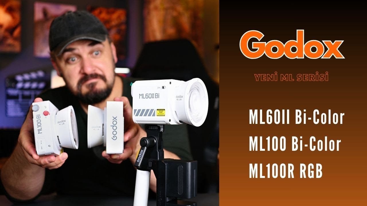 Bu Işıklar Çok Güzel. Godox ML60II Bi-Color ML100 Bİ-Color ML100R RGB Işıklar ve Aksesuarları