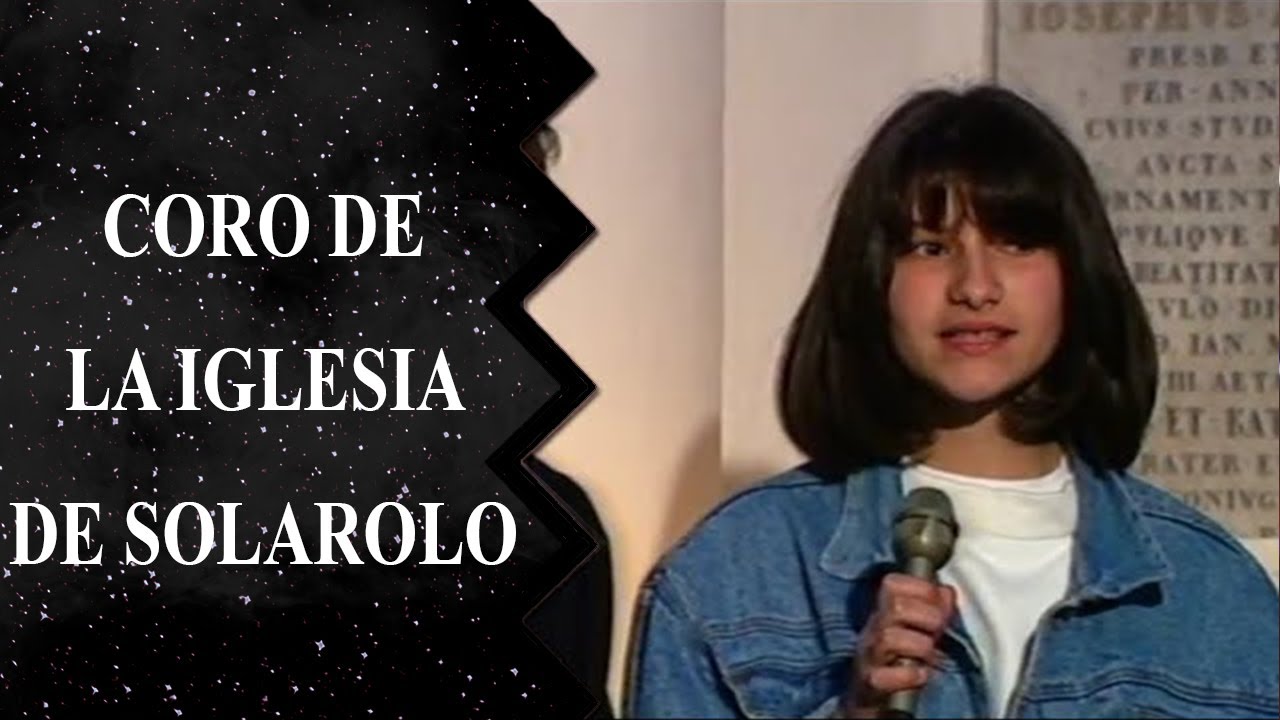 Laura Pausini canta en el coro de la iglesia de Solarolo (1988)
