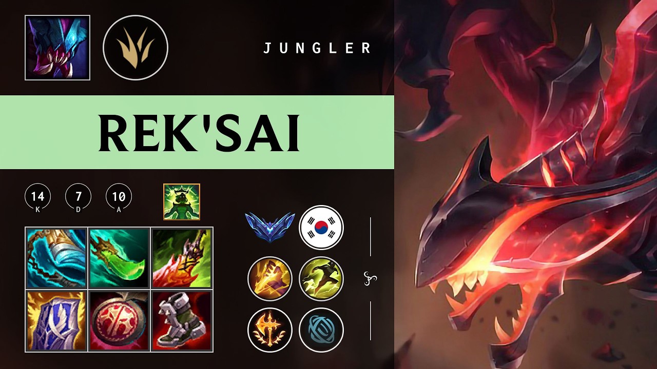 Rek'Sai Jungle vs Kayn - KR Diamond Patch 26.03
