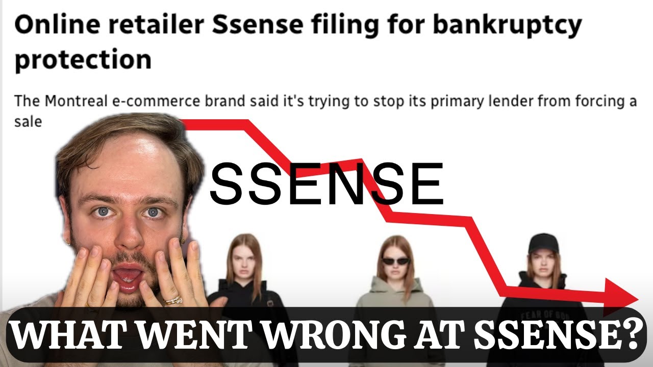 THE LUXURY BUBBLE IS POPPING 💥😭 SSENSE Sudden Downfall 📉 What Their Bankruptcy Protection Means 