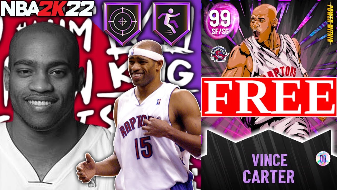 FREE DARK MATTER VINCE CARTER GAMEPLAY! THE BEST FREE CARD YOU CAN GET IN NBA 2K22 MyTEAM!