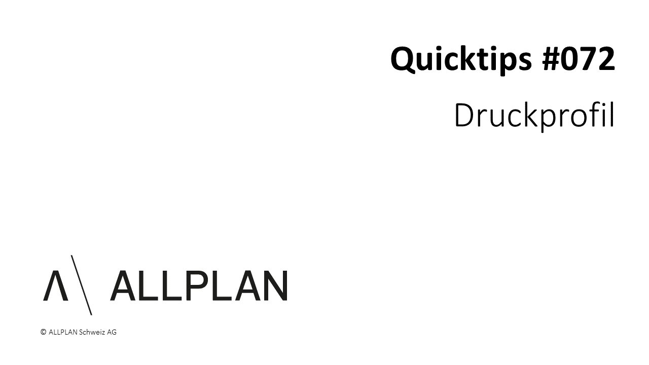 #072 ALLPLAN Quicktips 