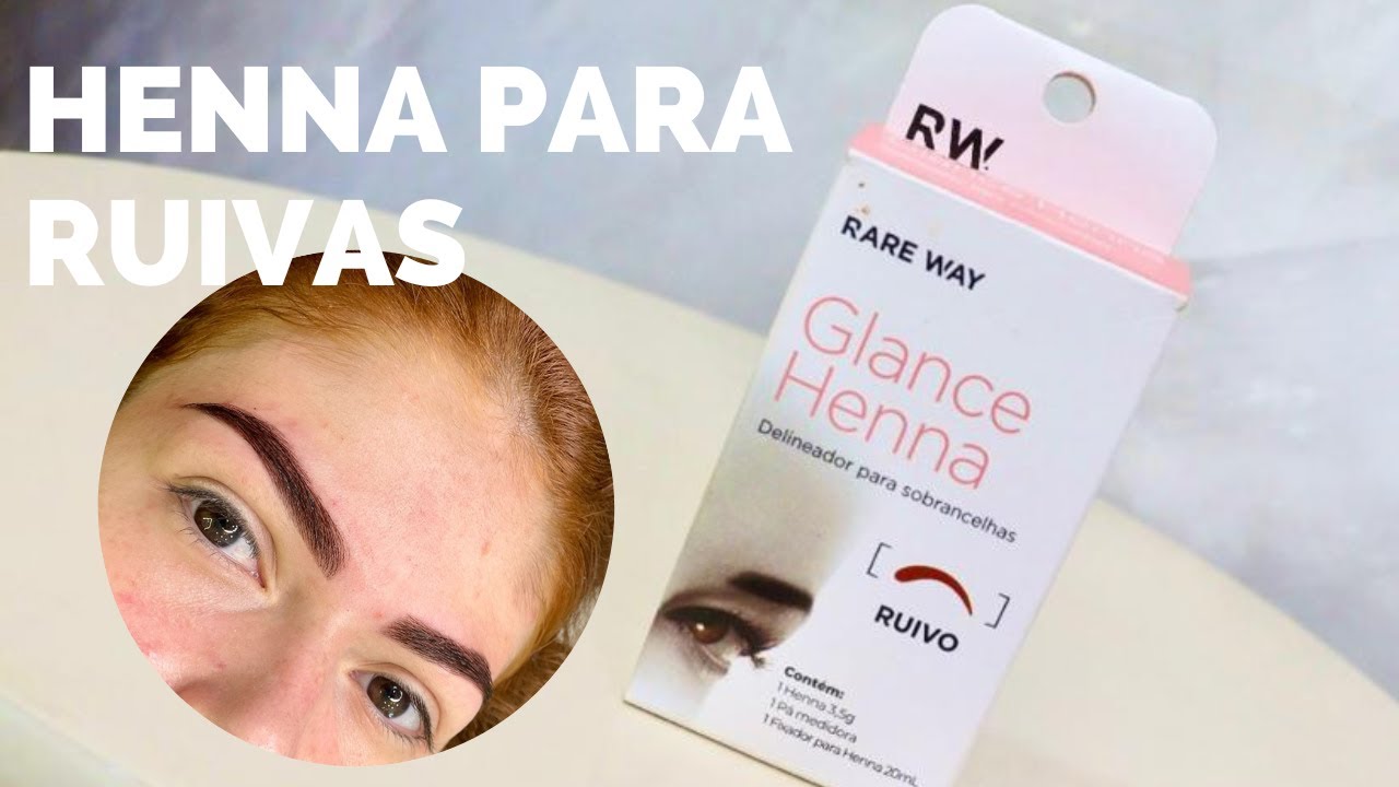 Aplicação de henna ruiva Glance