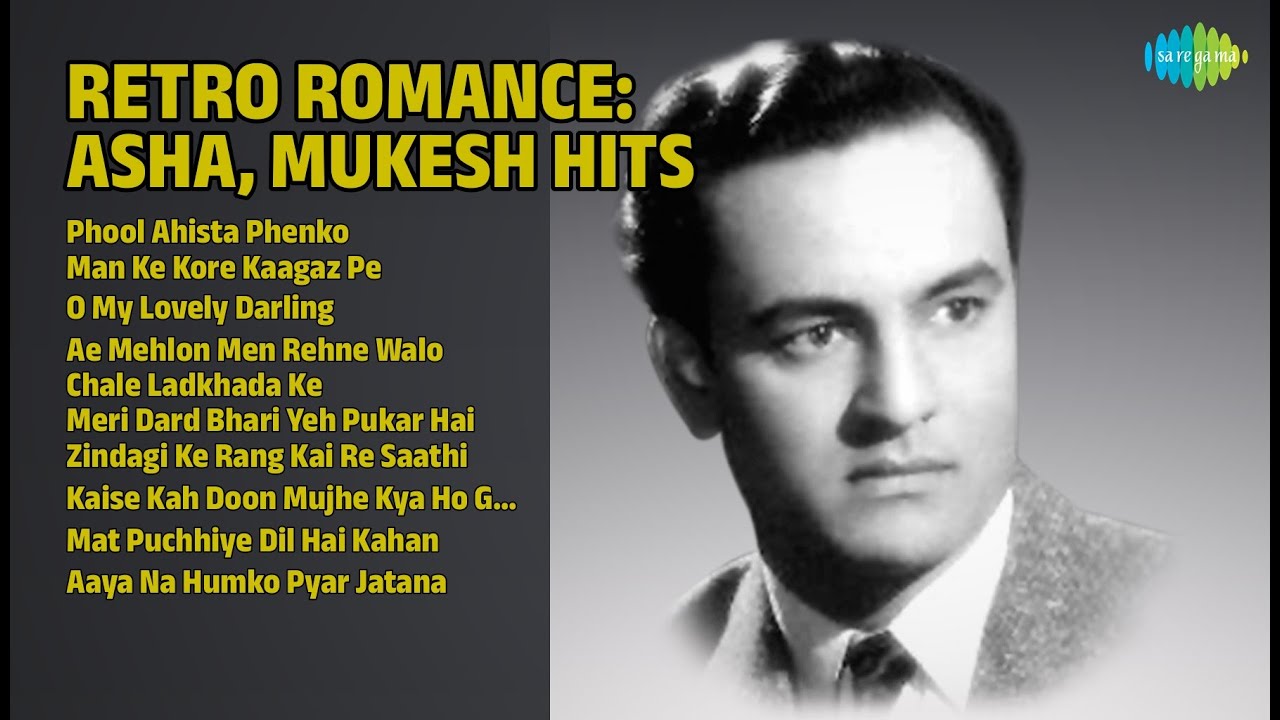 आशा मुकेश के सुपरहिट गाने | Lata Mangeshkar Songs | Phool Ahista Phenko | Man Ke Kore Kaagaz Pe