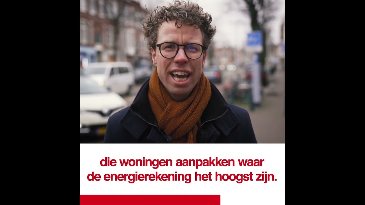 Martijn Balster, lijsttrekker van de PvdA Den Haag.