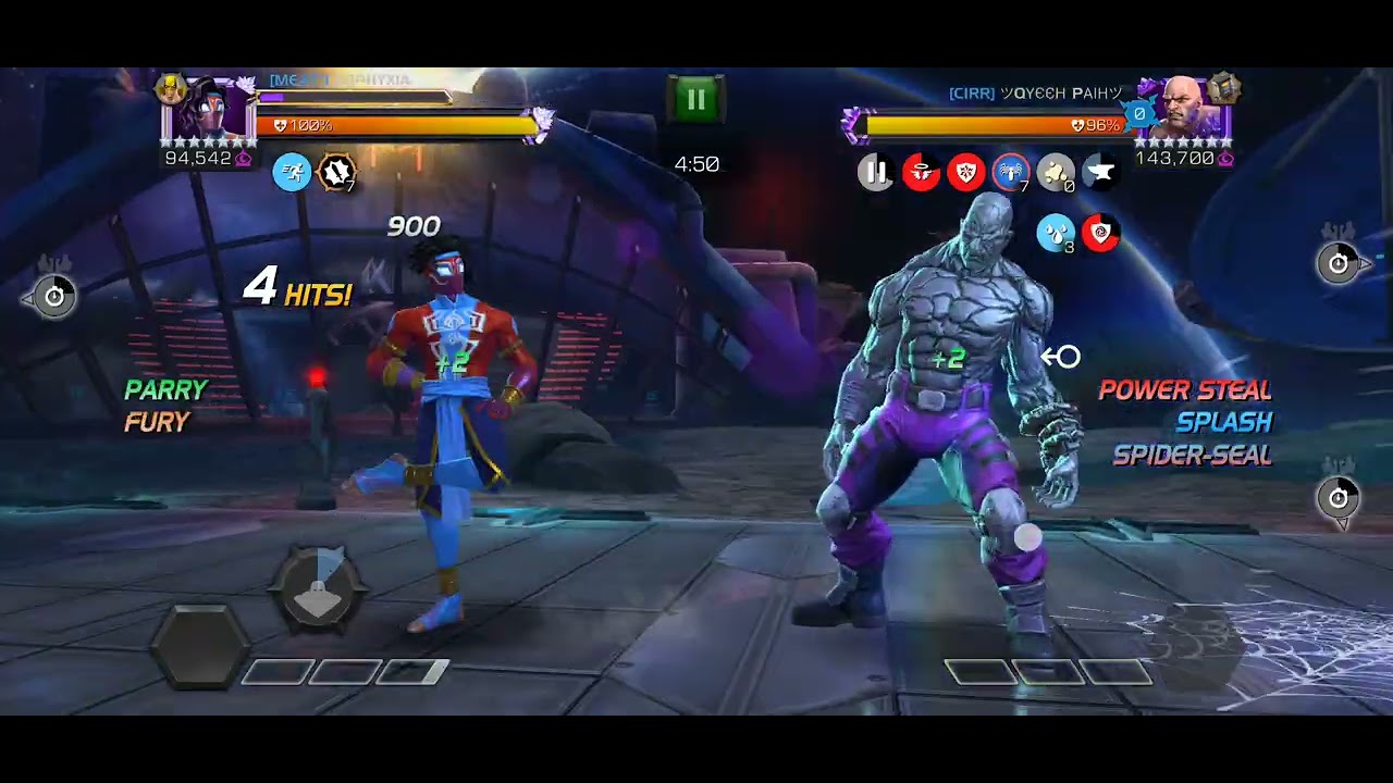 MCOC AW S67W05 - MEAT&ordm; VS CIRR - Pavitr VS Node 10 Absorbing Man 