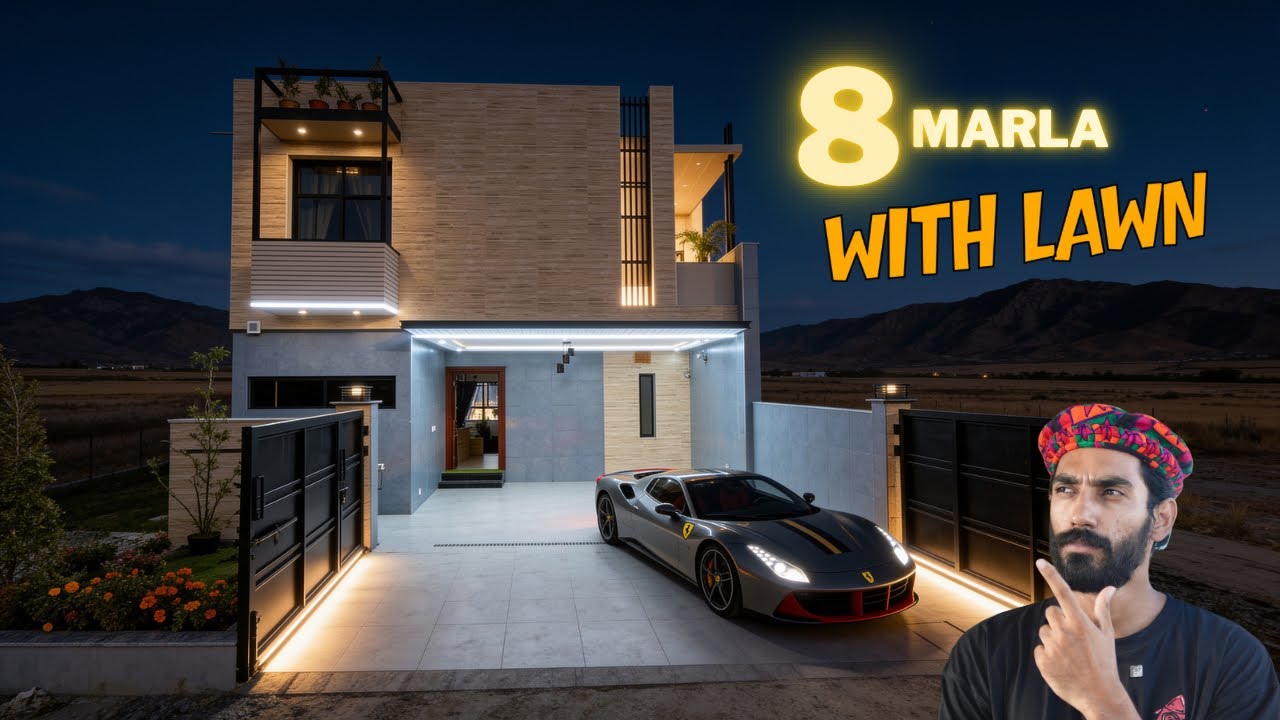 8 Marla Superior Architecture House with LAWN For Sale in B17 Islamabad