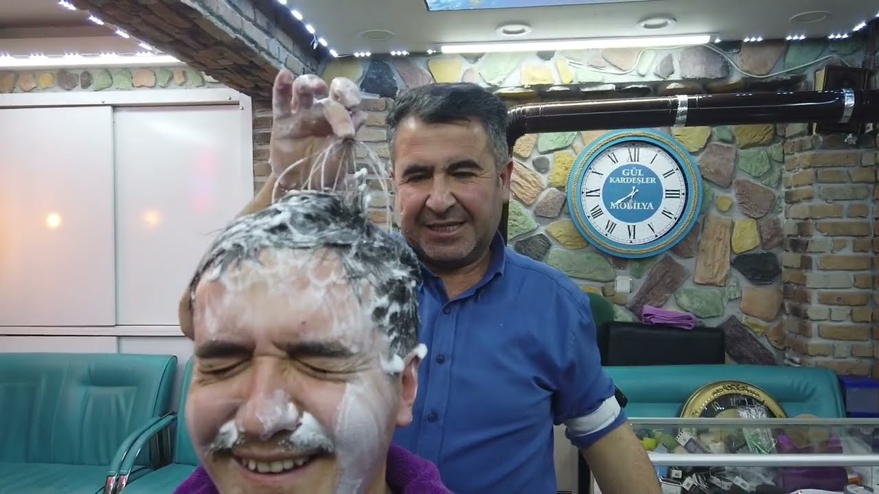 FOAM MASSAGE PERFECT SKIN CARE ASMR BARBER BAHATTİN