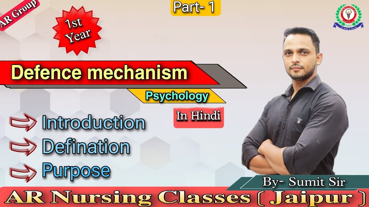 Defence Mechanism (In Hindi) : Introduction, Defination & Purpose - psychology
