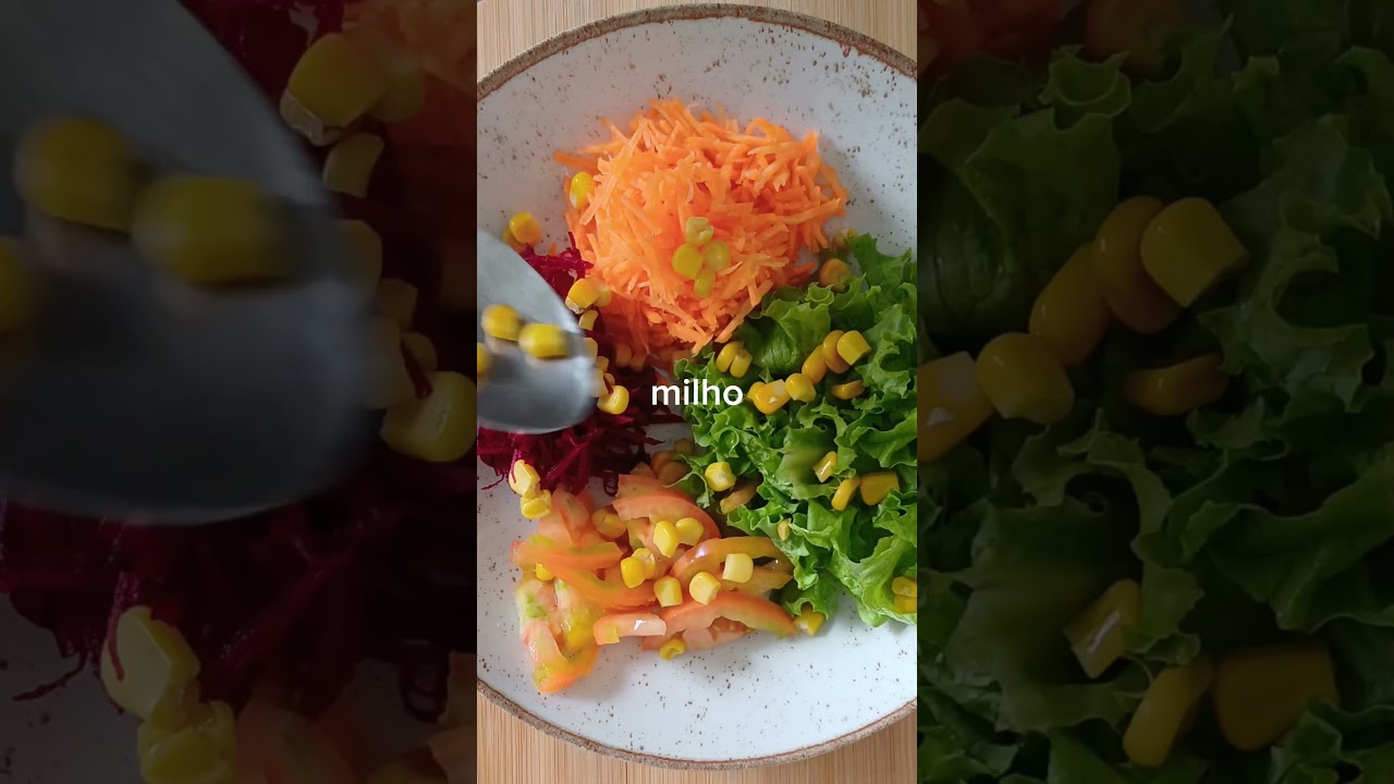 salada com frango desfiado #nutri&ccedil;&atilde;o #almo&ccedil;o #salada #dieta