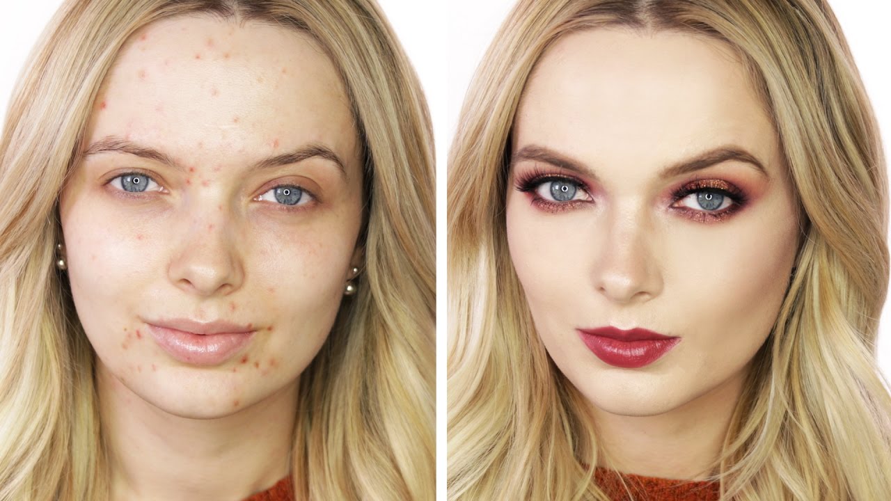 ACNE COVERAGE FALL / AUTUMN MAKEUP TUTORIAL // MyPaleSkin