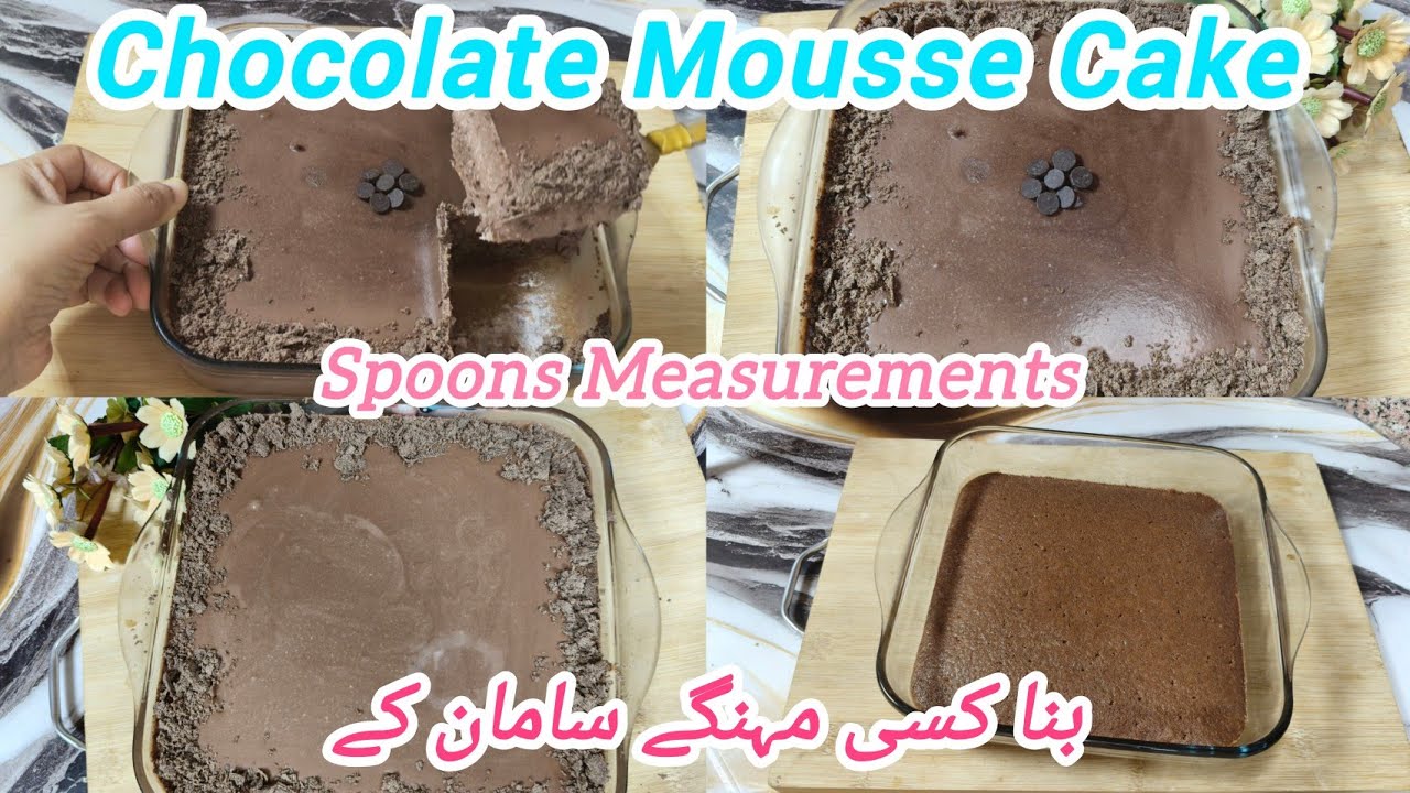 Chocolate Mousse Cake with Spoon Measurements by Daily Dose Deluxe #chocolate #cake #mousse